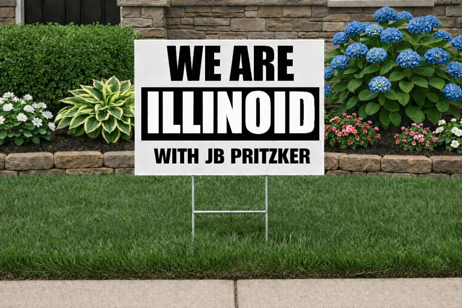 ILLINOID yard sign